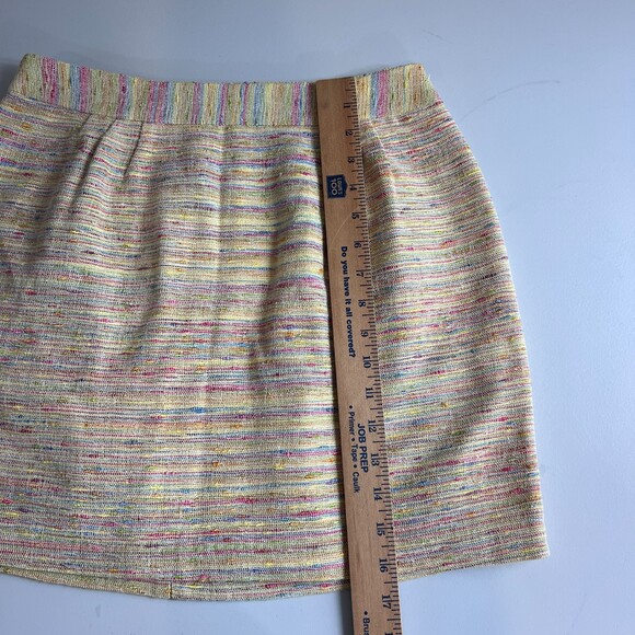 Leona by Lauren Leonard Women's Mini Skirt Textured Tweed Multicolor Size 4 - Picture 10 of 11